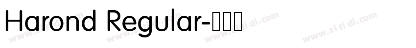 Harond Regular字体转换 Harond Regular字体转换